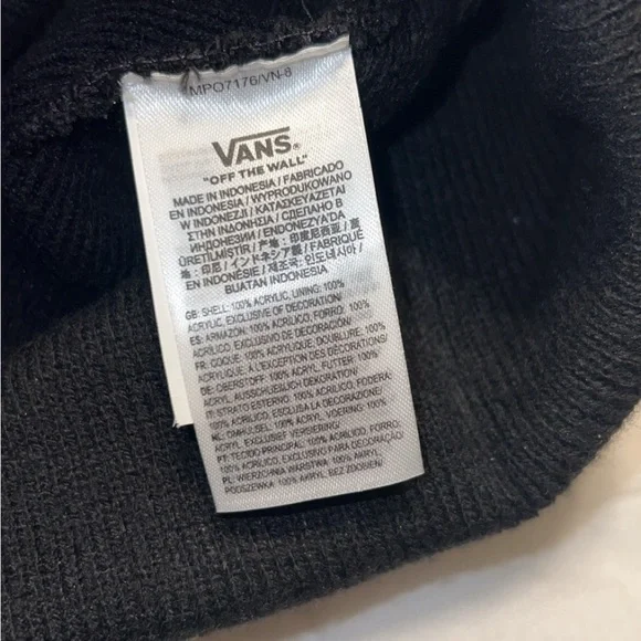 Vans Black Knit Beanie - Picture 3 of 4